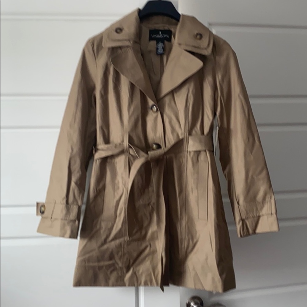 NWT London Fog classic Khaki Trench Coat Jacket